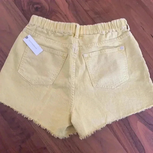 Anthropologie Pilcro Lara Ultra High Frayed Denim Shorts - Picture 3 of 5
